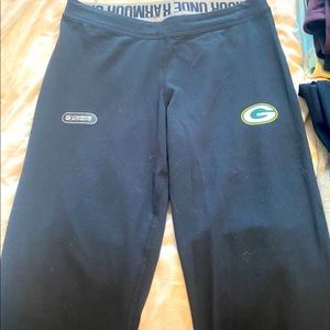 Under Armour Green Bay Packer Black Leggings